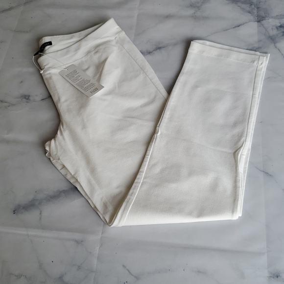 NWT - Eileen Fisher Stretch Crepe Slim Ankle Pant